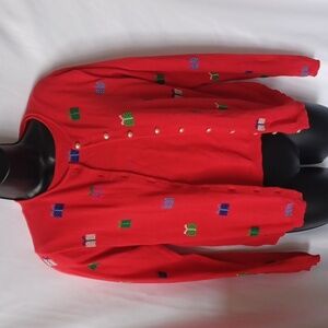 Marisa Christina Ugly Christmas Sweater & Cardigan set Women’s Size M